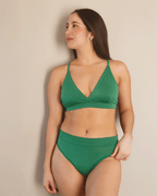 BRAZILIAN ALGODÓN SIENTE VERDE ESMERALDA