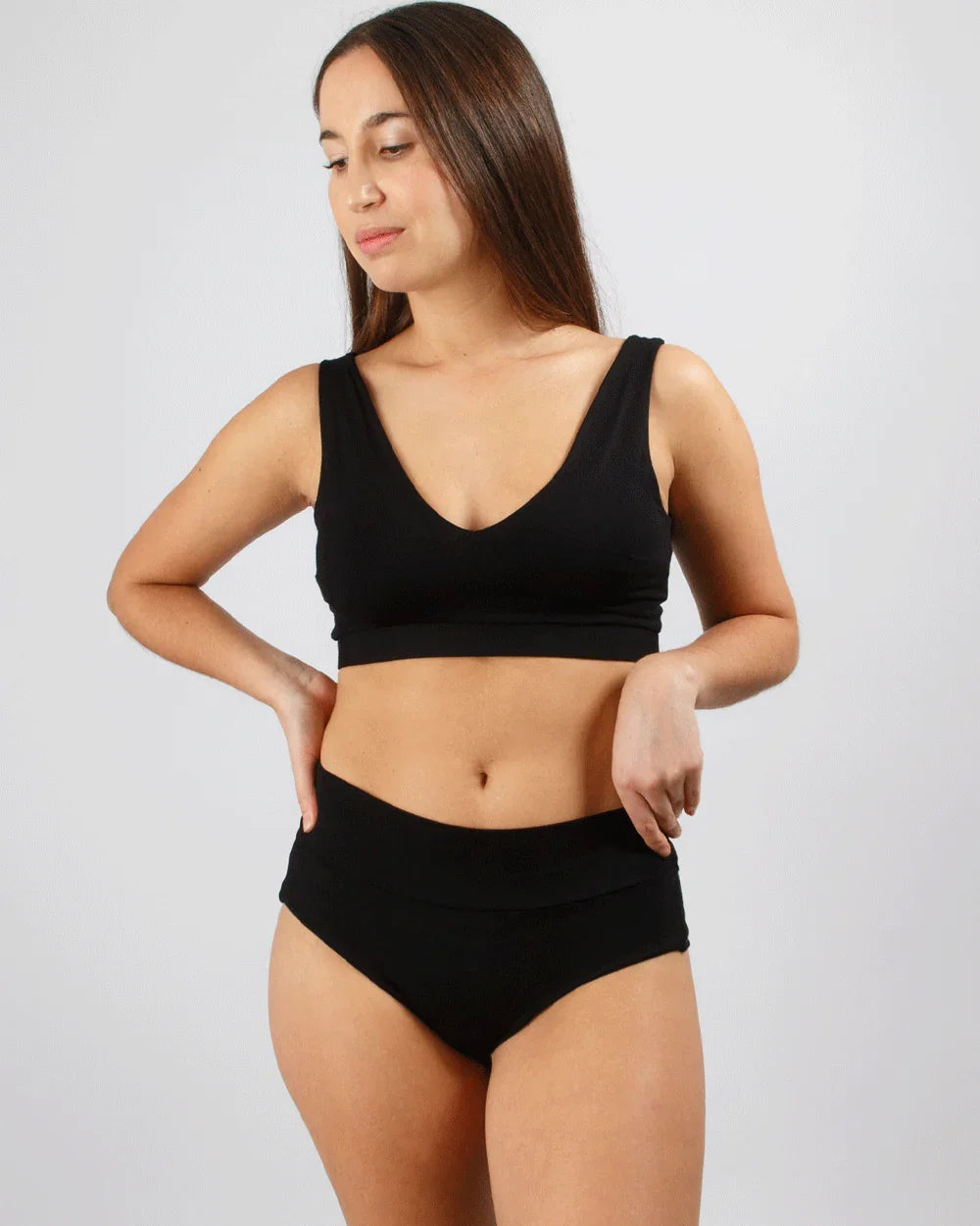 CULOTTE ALGODON AMA NEGRO