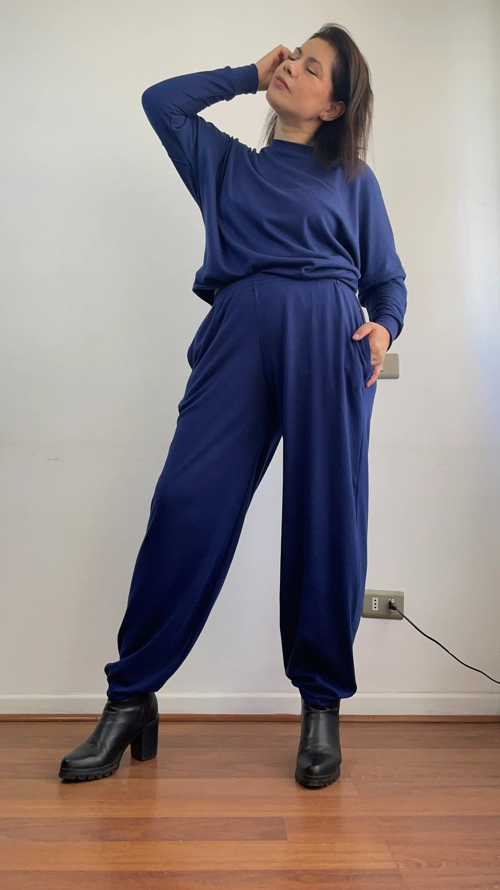 PANTALON COMFY TRAVEL BALLOON AZUL FRANCIA