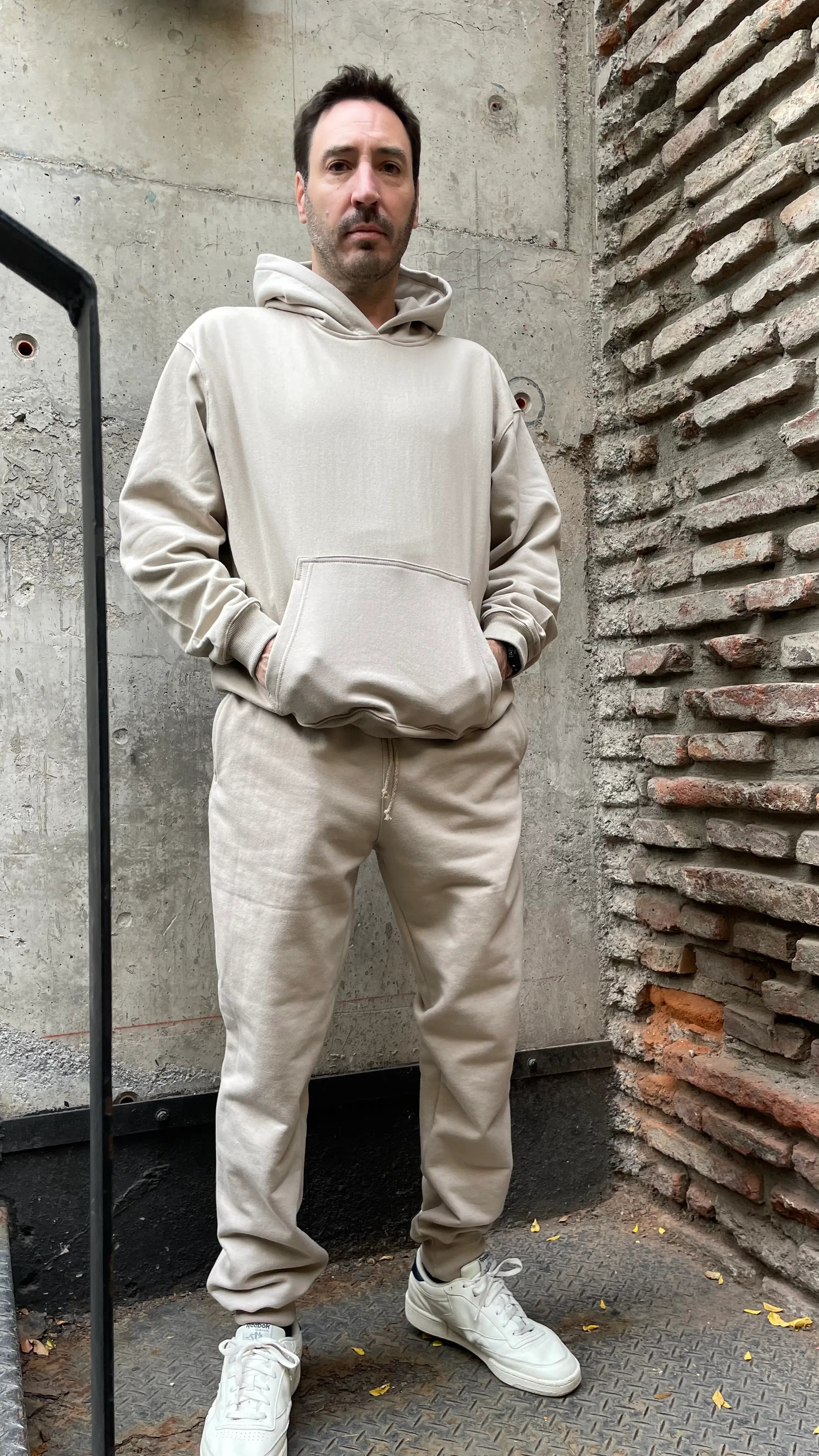 POLERON HOODIE OVERSIZED UNISEX MOKA