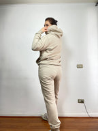 POLERON HOODIE OVERSIZED UNISEX MOKA