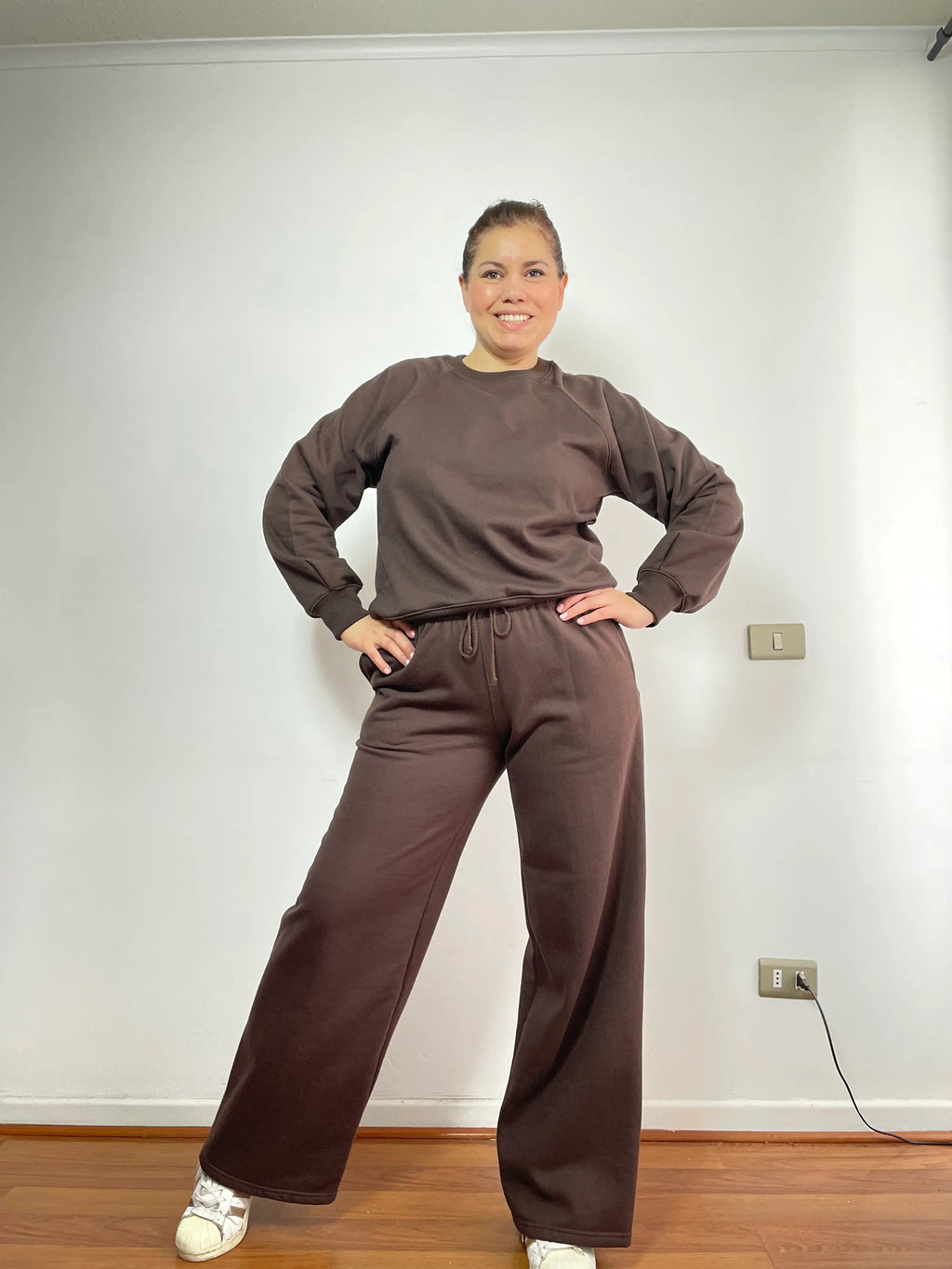 PANTALON BAGGY UNISEX CAFÉ