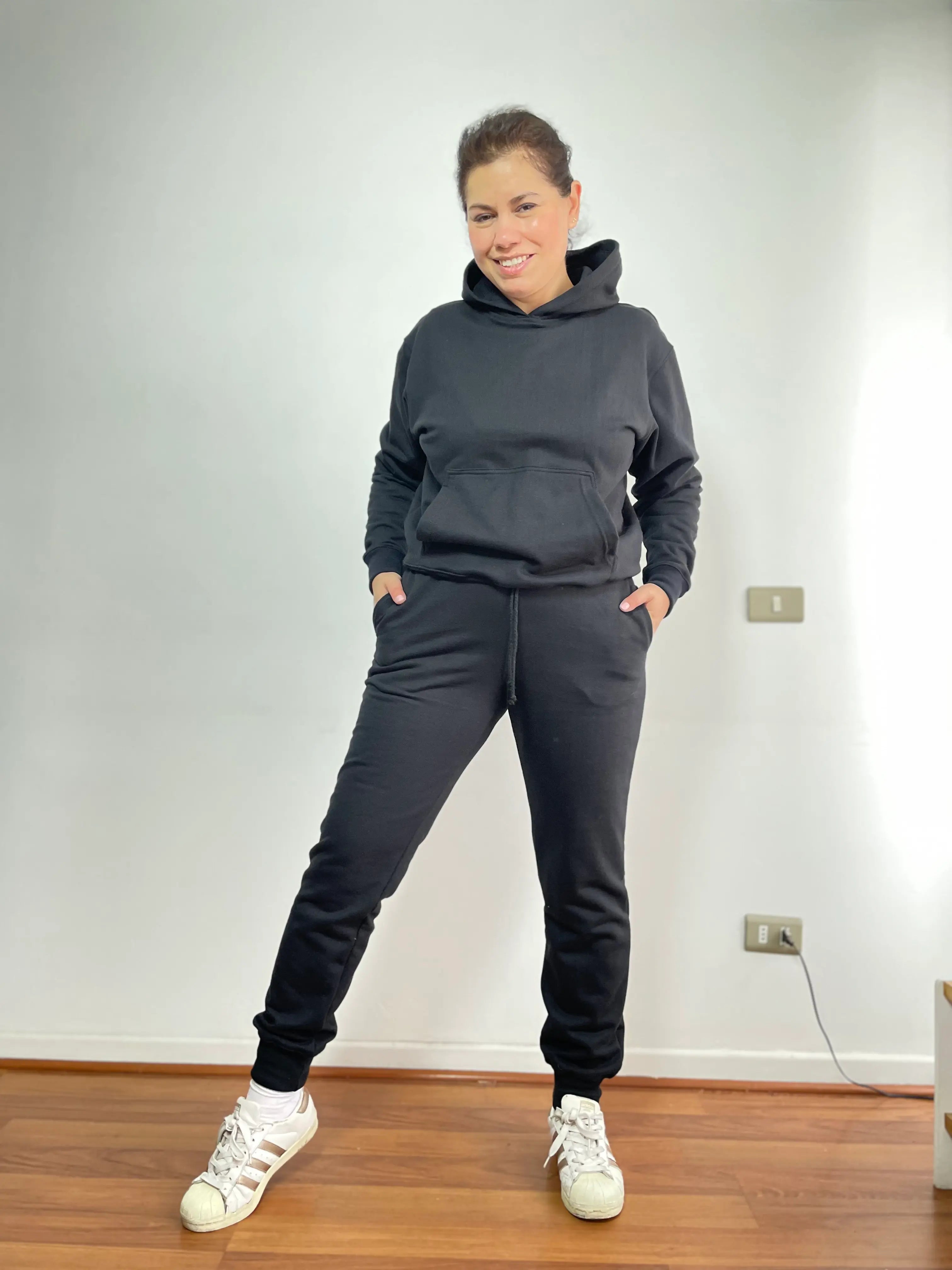 JOGGER PUÑO RIB UNISEX NEGRO