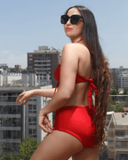 BOTTOMS BIKINI PALMER ROJO