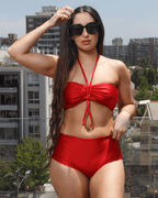 BOTTOMS BIKINI PALMER ROJO