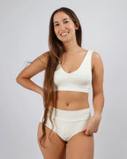 BRALETTE ALGODON CONFÍA CREMA