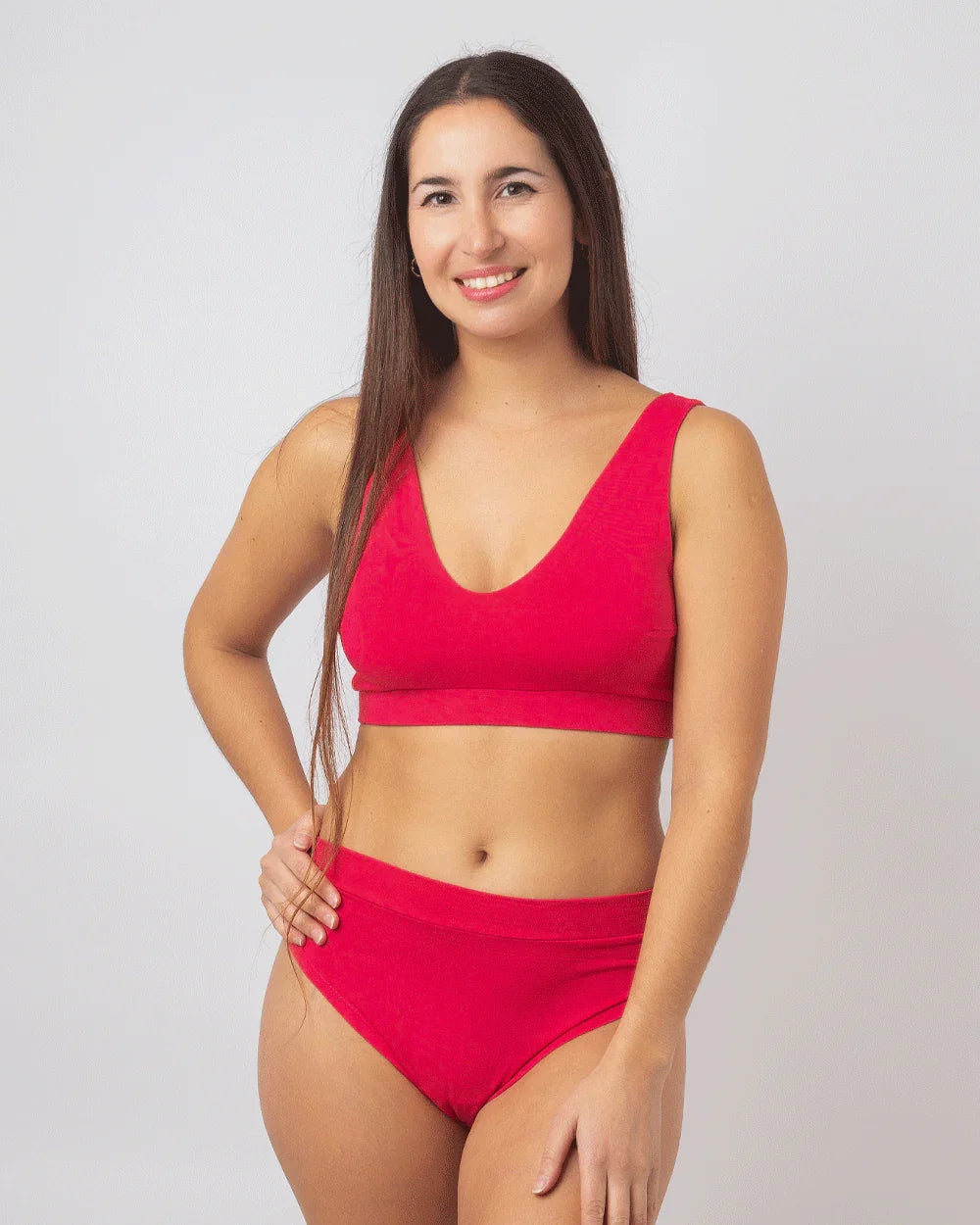BRALETTE ALGODON CONFÍA FRAMBUESA