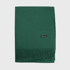 BUFANDA CASHMERE VERDE MUSGO