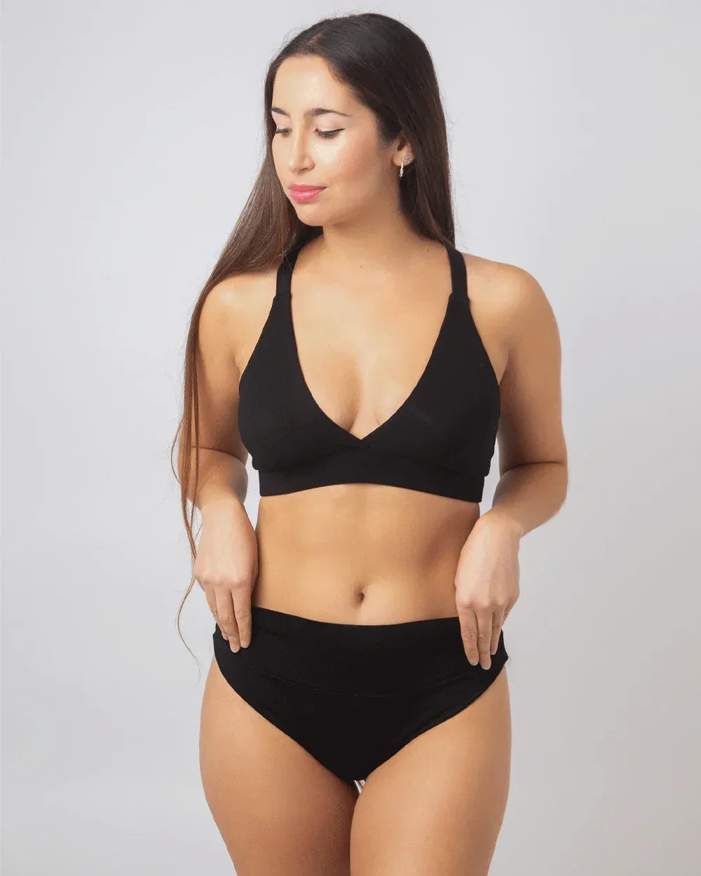 BRALETTE ALGODON SUEÑA NEGRO