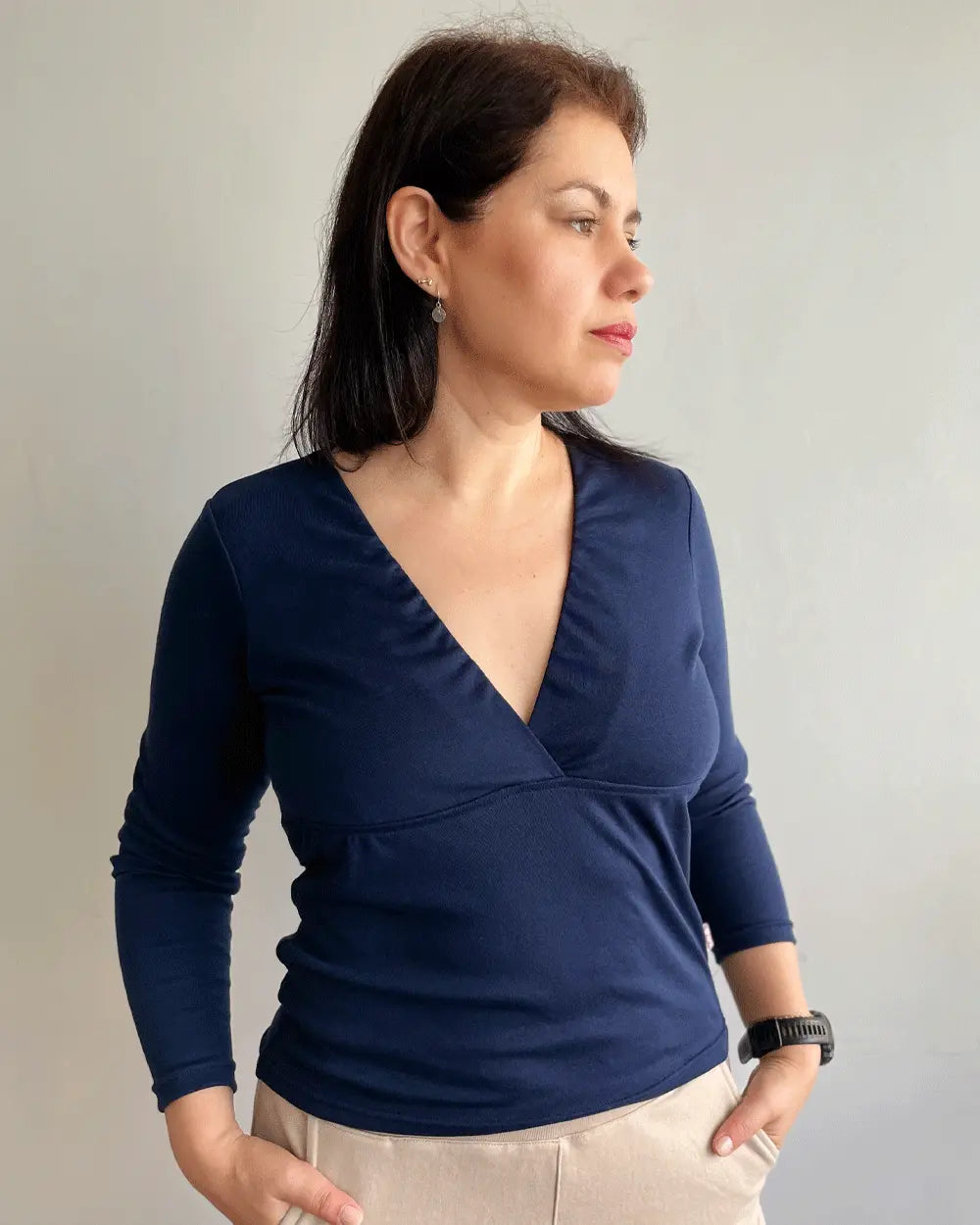 T-SHIRT ESCOTE CORAZON AZUL NAVY