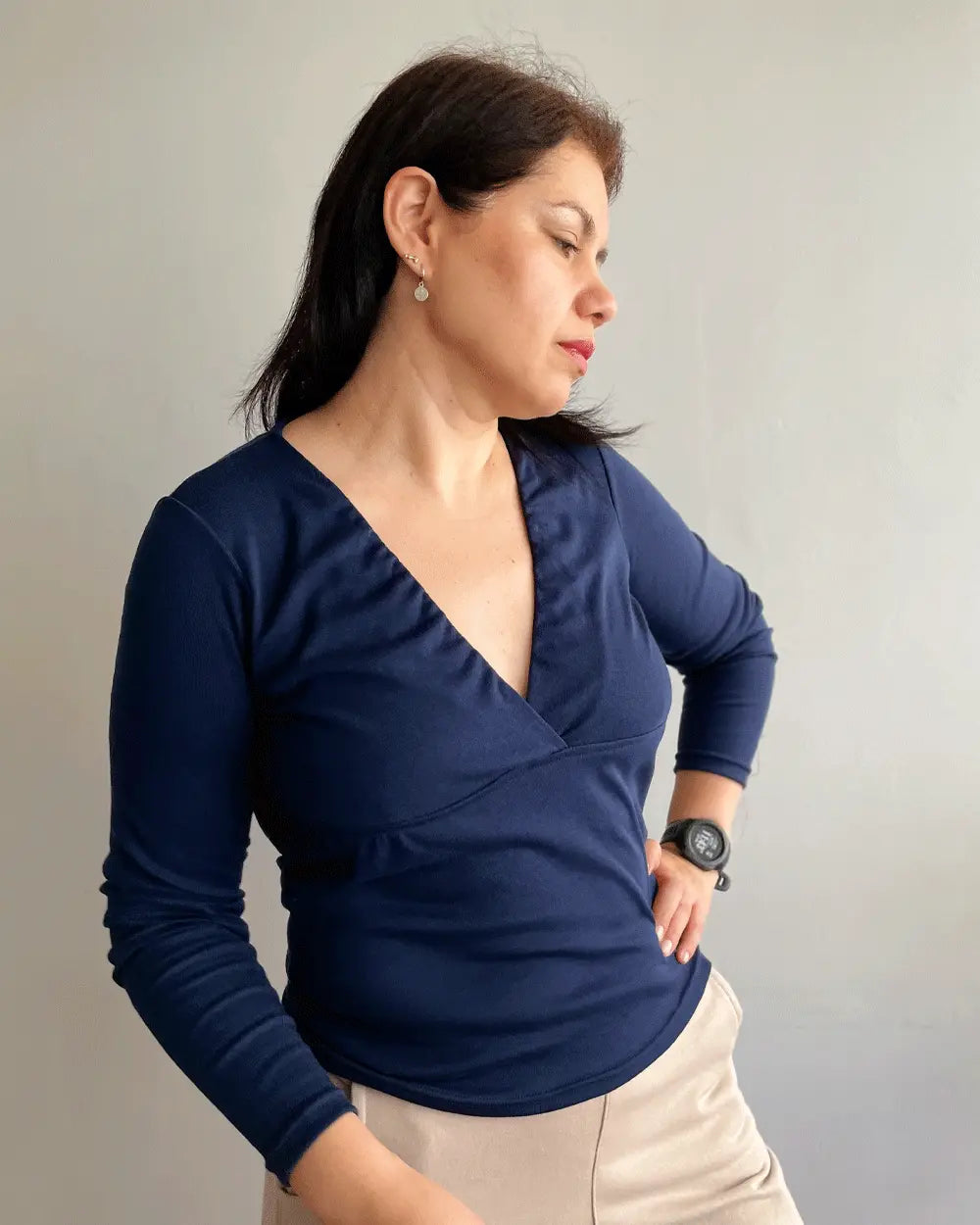 T-SHIRT ESCOTE CORAZON AZUL NAVY