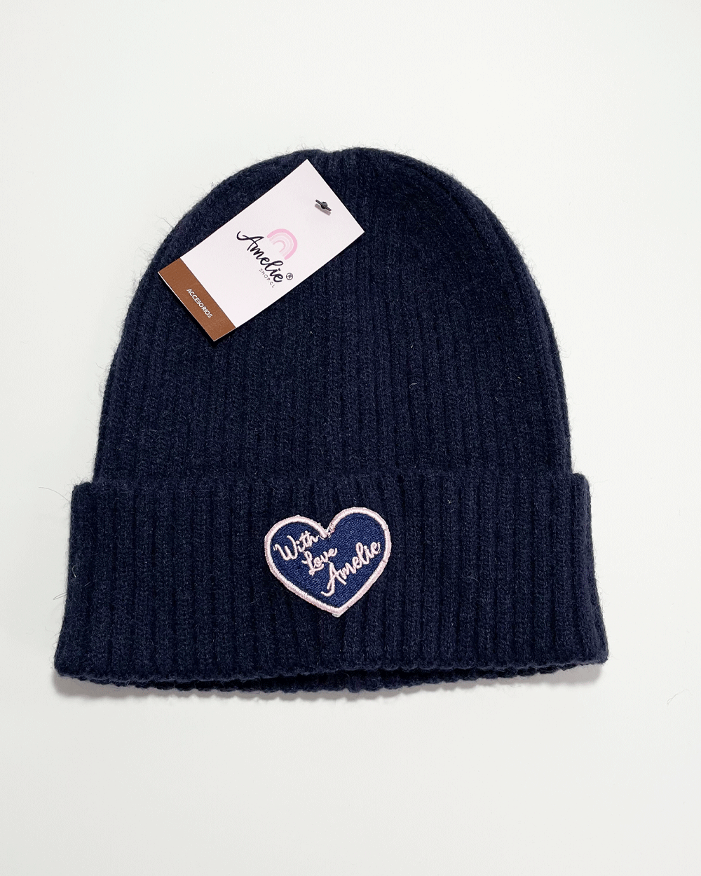 GORRO DE LANA WITH LOVE AZUL NAVY