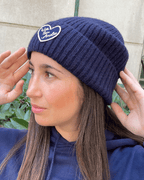 GORRO DE LANA WITH LOVE AZUL NAVY