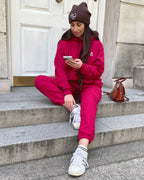 HOODIE OVERSIZED ALGODON CHERRY