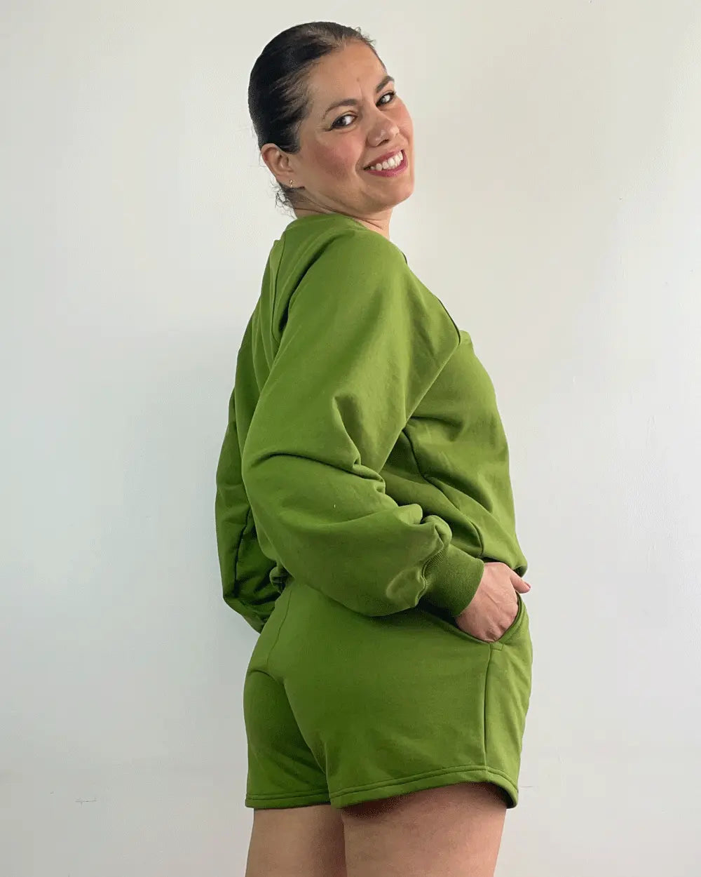 SHORT POP VERDE SAFARI